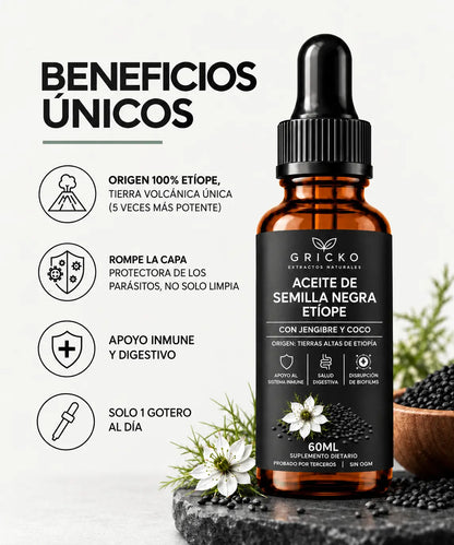 Aceite de Semilla negra Etíope-5% Timoquinona